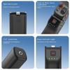 Rechargeable Camera Power Handle with Front Control Button, Status Lights, Type C Output, and 1/4 Threaded Hole Mount