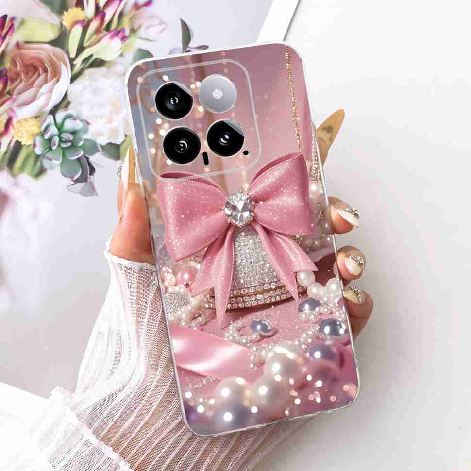 For Xiaomi Mi 14 5G 23127PN0CC Case Fashion Dragon Butterfly Silicone TPU Cover For Xiaomi Mi14 5G 6.36" 23127PN0CG Phone Shell