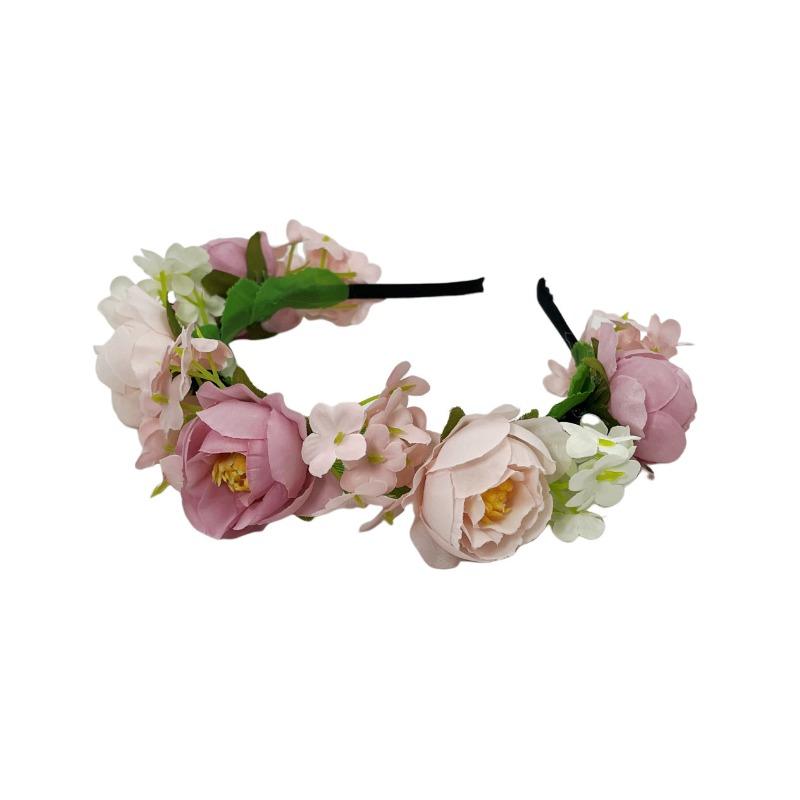 New super fairy color Mori simulation flower headband, beautiful bridesmaid dress princess head flower, photo photography headgear