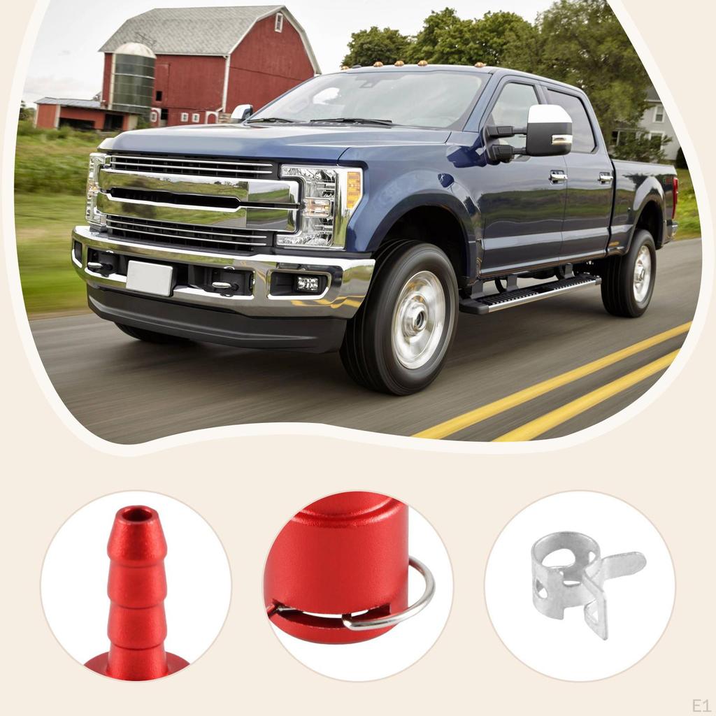 HC3Z-9A564-a Fuel Return Line Connector Metal Red Compatible for 6.7L Powerstroke Spare Parts