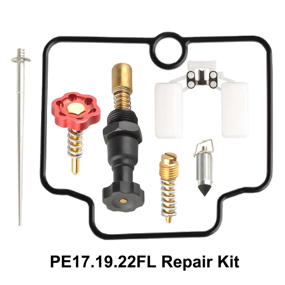 

NIBBI Motorcycle PE17/19/22/24 Flange Carburetor PE28/30mm Carb Float Jet Needle Repair Kit PE17 19 22FL