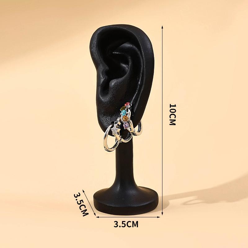 Resin Portable Earring Display Stand Jewelry Rack Ear Shaped Ear Studs Organizer Holder Rack For Earrings Earrings Display Tool
