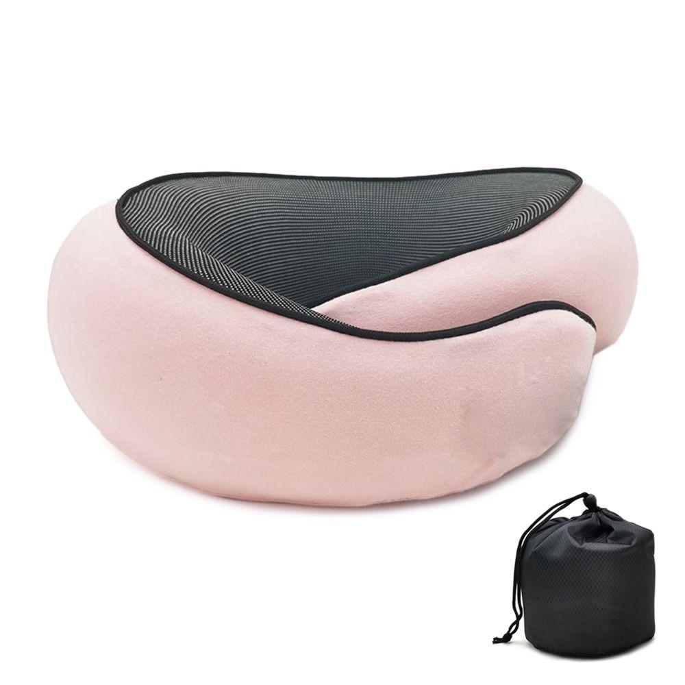 Adjustable Memory Foam Pillow U-shaped Camping Sleeping Cushion Portable Travel Neck Pillow