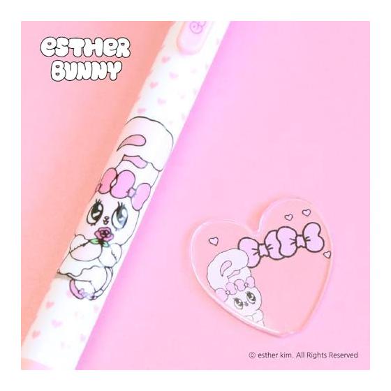Epoch Chemical Ester Bunny Rocket Mechanical Pencil, Heart, 0.5mm, Ribbon Bunny, 1277-0720. Create Your Own Original Pen by Inserting Your Favorite