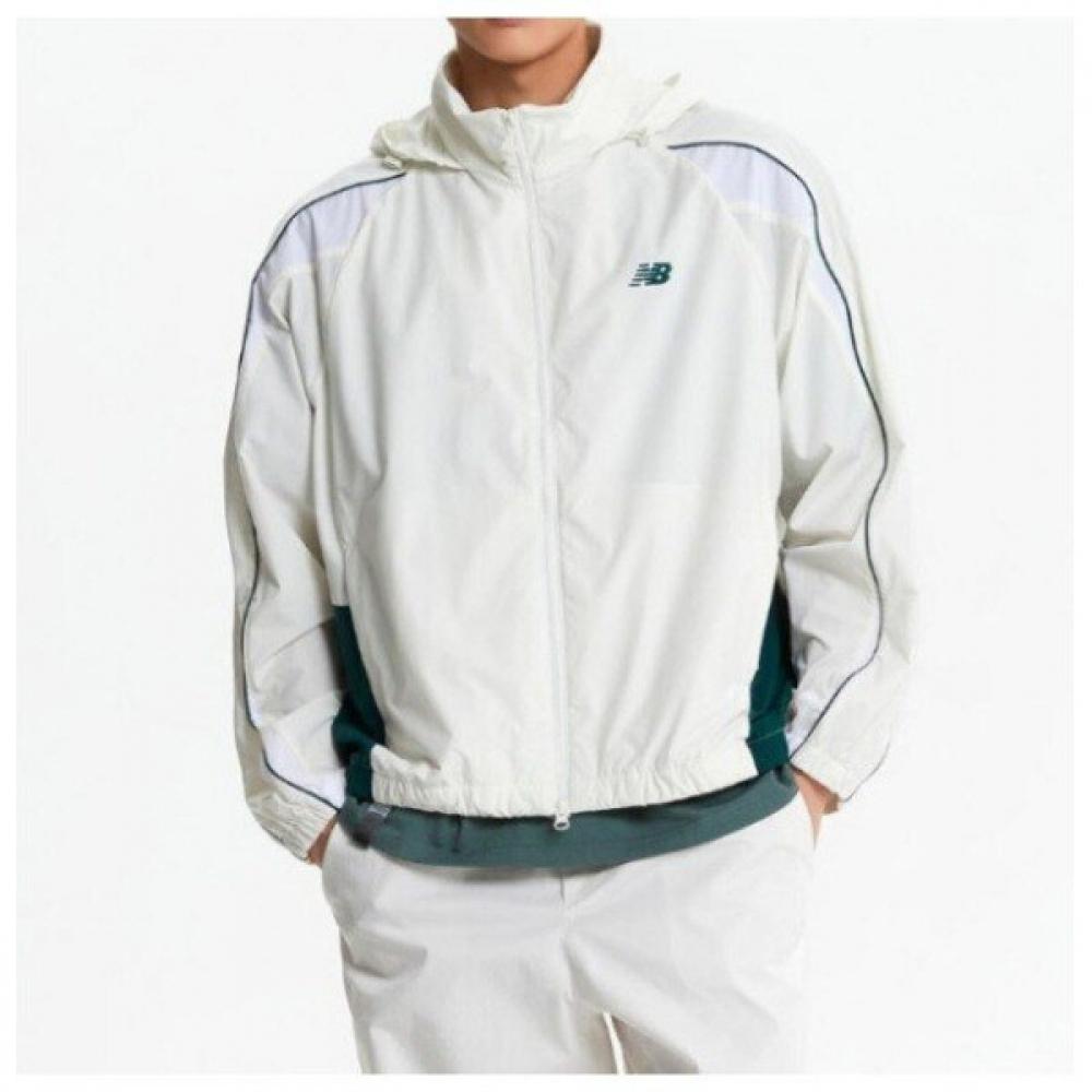 

New Balance Унисекс Куртка для разминки с цветными блоками Nbnaf21323 39 White series/100