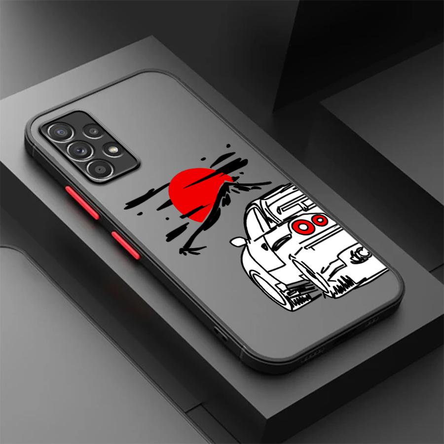

Phone Cover Case for Samsung Galaxy A35 A34 A36 A52S A72 A56 A55 A53 A16 A15 A17 A52 A54 A14 A23 A73 A33 JDM Car Galaxy A52s 5G