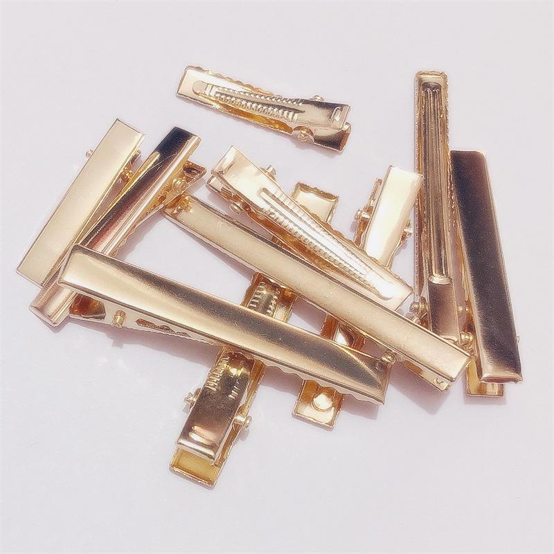 Gold Metal Geometric Duckbill Clip for Handmade Jewelry