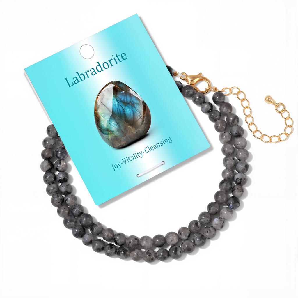 Bohemian Natural Stone Bead Choker Necklace Handmade Irregular Ladies Gemstones Beaded Jewelry Collar Party Friend Gift Femme