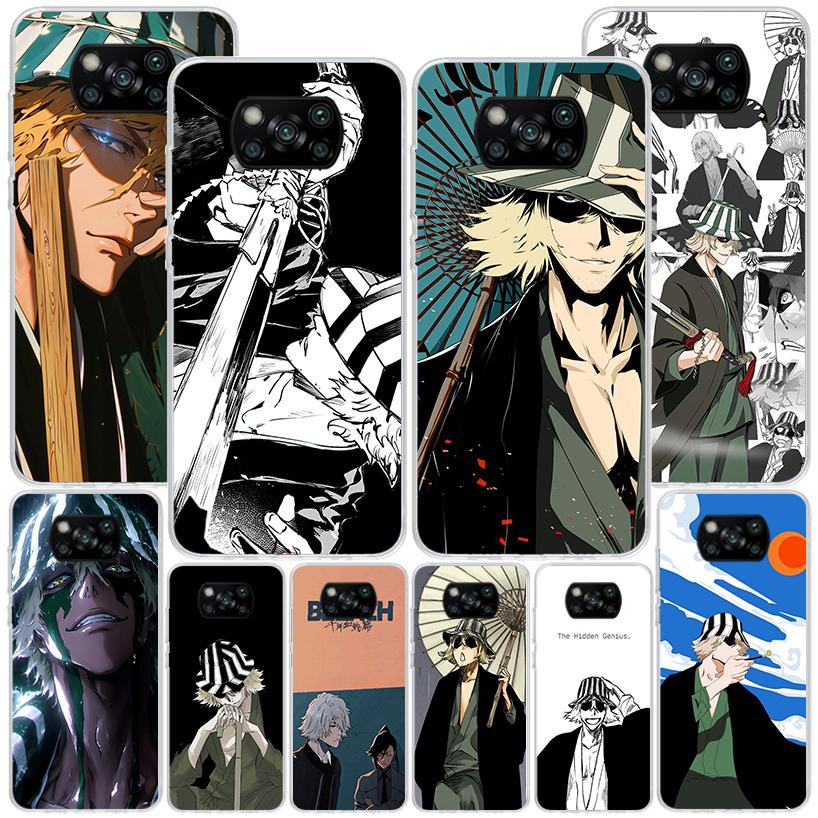 Bleach Kisuke Urahara Phnoe Case for Xiaomi Poco X5 X6 X7 Pro X4 Gt F7 Ultra M8 M7 Redmi 15C 15 13C 13 12C 12 Unique Cover Coque
