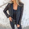 2026 Spring/Summer Women's Trendy Casual Solid Color Lace Blouse Suit