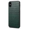 Pro iPhone X/XS Pouzdro na mobilní telefon Krokodýlí texturovaná PU kůže+PC+TPU Zadní kryt