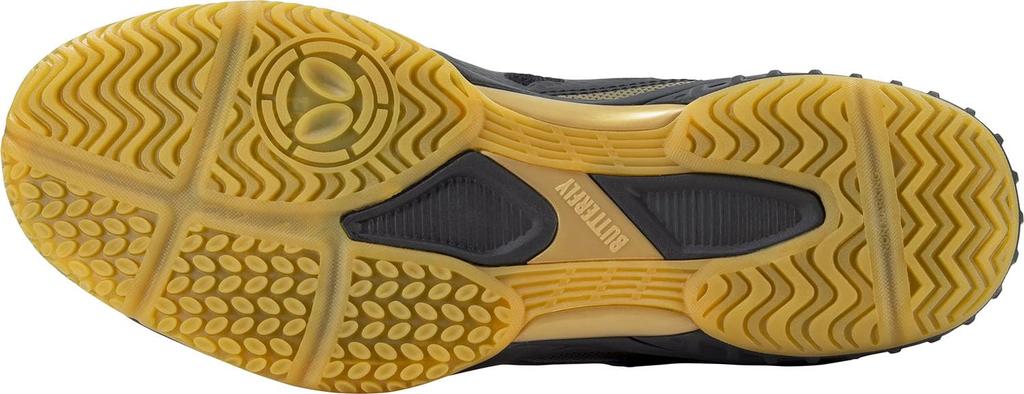 Butterfly Scarpe da Tennistavolo Lezoline Revalis High Stealth Taglia 93710 [Butterfly] - Traspiranti, Ammortizzate, Grip, Anti-Torsione, Nero, 27.0