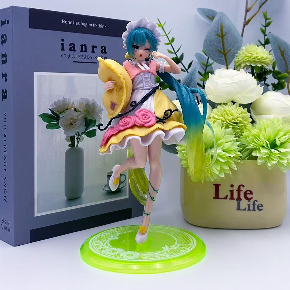 Hatsune Anime Miku Anime Figure Elf Dancing Girl Hatsune Miku Action Figures Cute Kawaii Girl Peripheral Pvc Model Toys Gifts