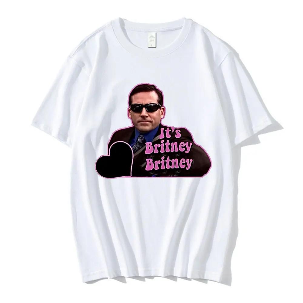 Michael Scott Saygı Gösterisi The Office Erkek Tişörtleri TV Dizisi Dwight SchruteJim Halpert Britney'nin Tişörtü Sokak Giyimi Unisex