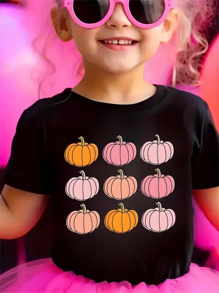 Pure Cotton Solid Color Children's Short-Sleeve T-Shirt for Girls and Boys