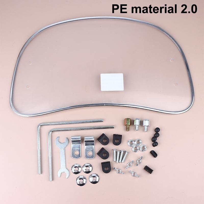 

Motorbike Windshield Clear Front Screen Wind Shield Screens Deflectors For Roman Holiday Electric Vehicle