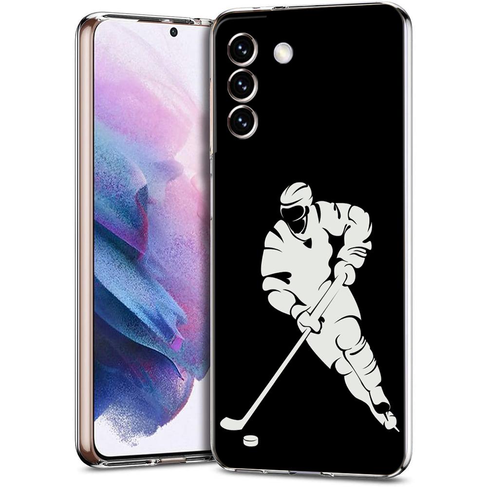 Ice Hockey Rink Phone Case For Samsung Galaxy S24 Ultra S23 FE S22 S20 S21 5G S10 S9 Plus S10E S8 Soft Silicone Clear Cover