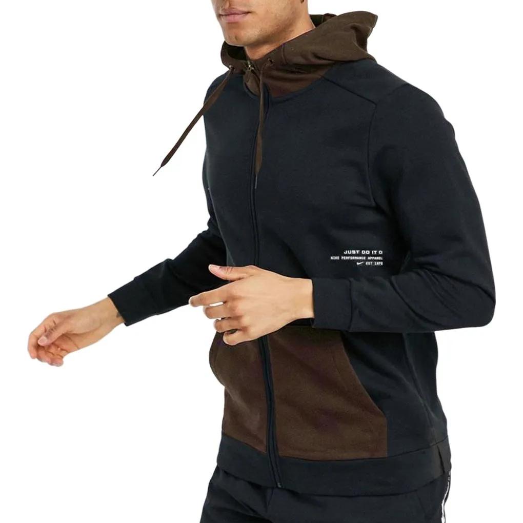 Nike Dri Fit Jackets Men's Black Crew Neck Moderate Other (Unisex) Jackets DD1965 010