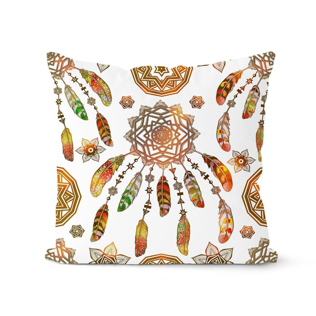 Retro Abstrakt Geometrisch Ethnisch Stil Kissenbezug Weiche Einrichtung Amerikanischer Sommer Sofakissen