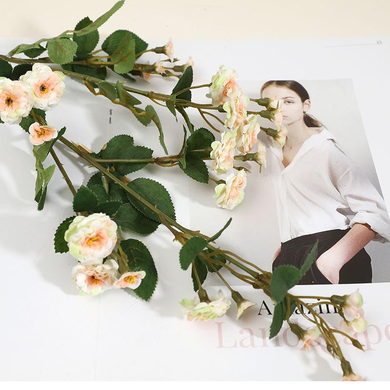 High-end rose flower simulation flower home furnishing living room fake flower decoration ornament table flower шампанского