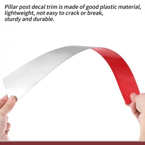 6 Pcs Car Door Pillar Window Trim for Toyota 4Runner 1996-2002 Silver Tone