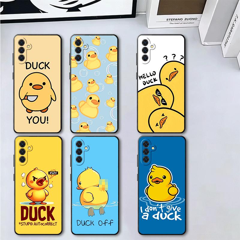 Funny Cute Cartoon Duck Soft Phone Case for Samsung A17 A37 A57 A16 A26 A36 A56 A15 A25 A35 A55 A14 A24 A34 A54 A13 A23 A33 A53