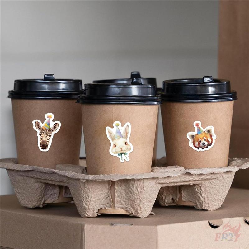 500Pcs/Roll Birthday Party Animals Kids Rewards Stickers - DIY Scrapbooks Album Decor Sealing Label Decals