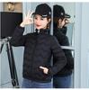 New light and thin cotton-padded clothes women's short short slim-fitting down cotton-padded clothes student stand-up collar cotton-padded jacket autu