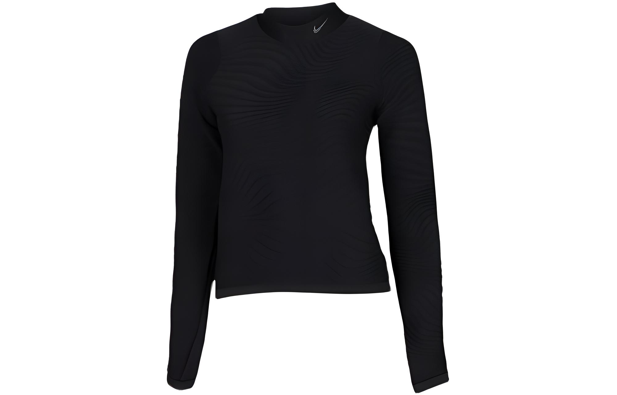 

Nike T Shirts Women s Black Crew Neck Moderate Straight Fit CJ3475-010 S