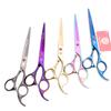 Purple Dragon Dog Grooming Scissors 6.5" 7" Stainless Up Curved Scissors Professional Pet Shears Chunker Thinning Scissors Z3002