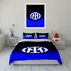 Inter Milan Logo Pattern. Bedding Sets Duvet Cover Sets Duvet Covers Pillowcases(1 * Duvet Cover 2 * Pillowcases Without Duvet Insert)
