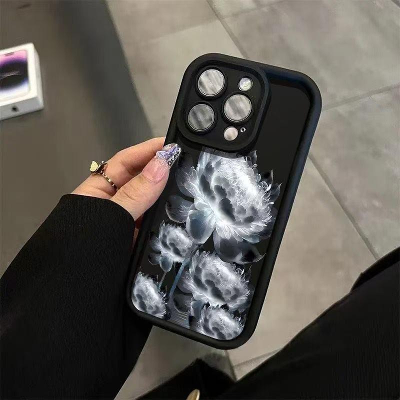 

iPhone 17 Pro Max Cross-Border Lotus Phone Case, compatible with iPhone 13/14 Pro and 12. iPhone X