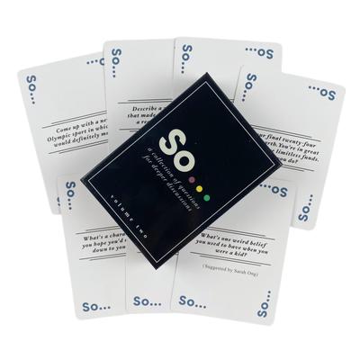 So Cards Conversation Starter - Questions Card Game for Adults & Families Couple Bedroom Excited Board Deck For Party Playing