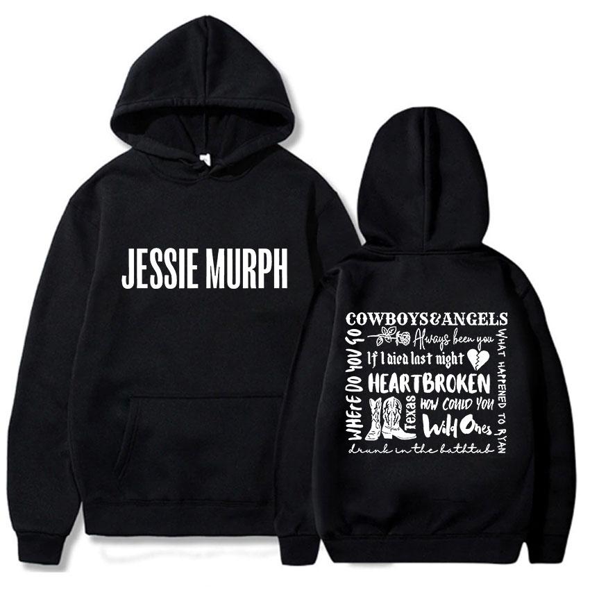 Jessie Murph Hip Hop Hoodie Printed Gothic Long-sleeved Hoodie Grunge Clothing Vintage Moletom Hoodie