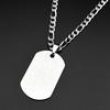 Virgin Mary Holy Infant Dog Tag Pendant Necklace for Women Men Stainless Steel Gold Color Catholic Amulet Chain Jewelry Gift