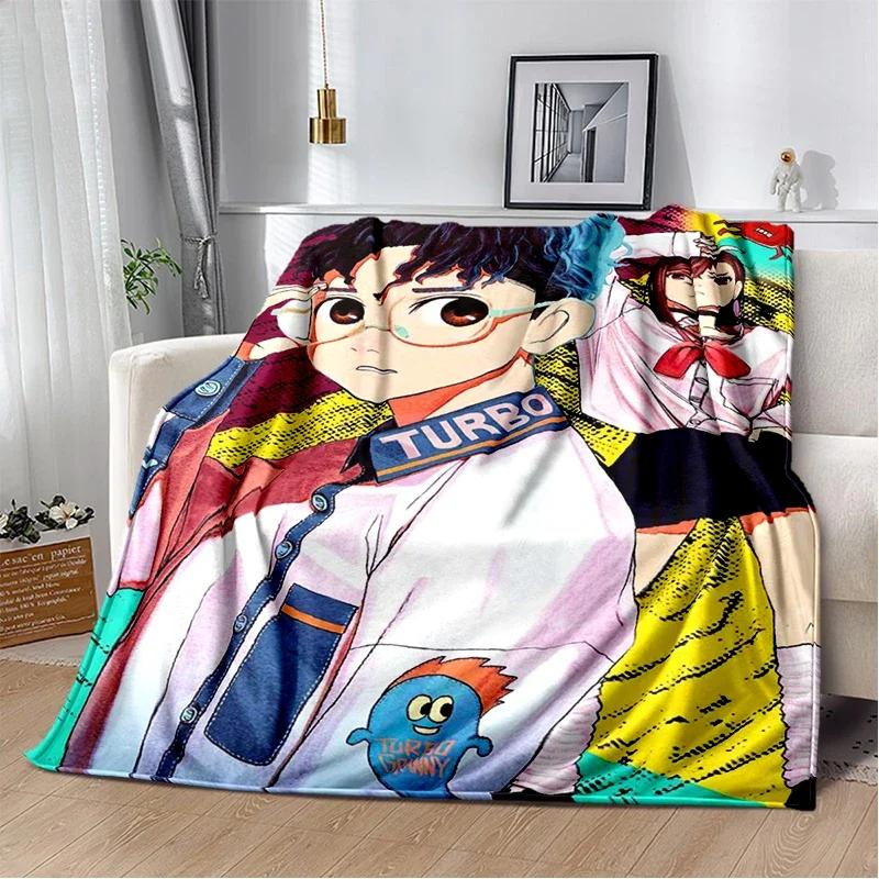 DAN DA DAN New Style Anime Cartoon Throw Blanket Soft Cozy Cover for Bedroom Sofa Travel Picnic Office and Kids Gift