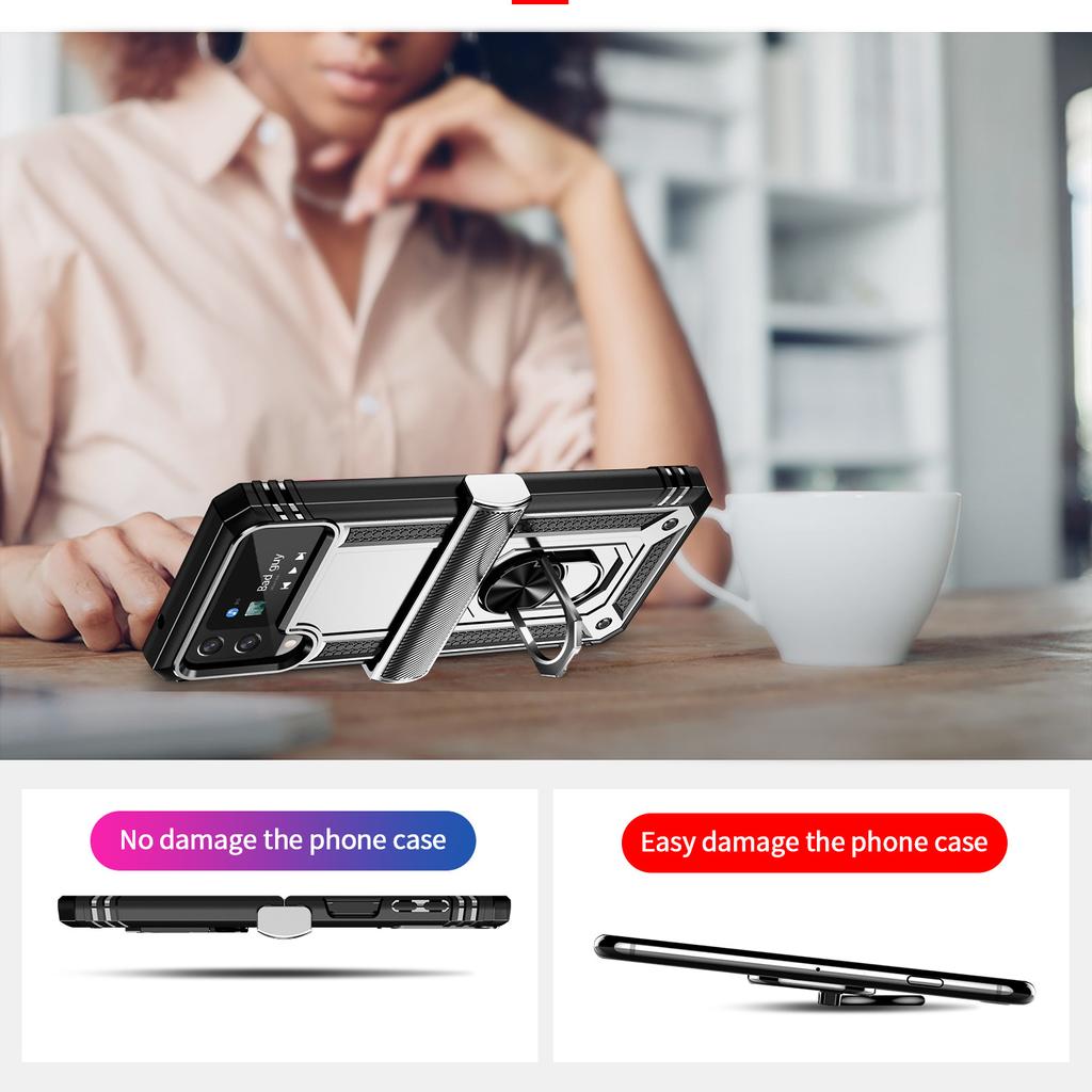 Magnetische Mode Ring Halter Telefon Fall Für Samsung Galaxy Z Flip4 Flip 4 5g Flip3 Flip 3 Zflip4 Fall schutz Abdeckung