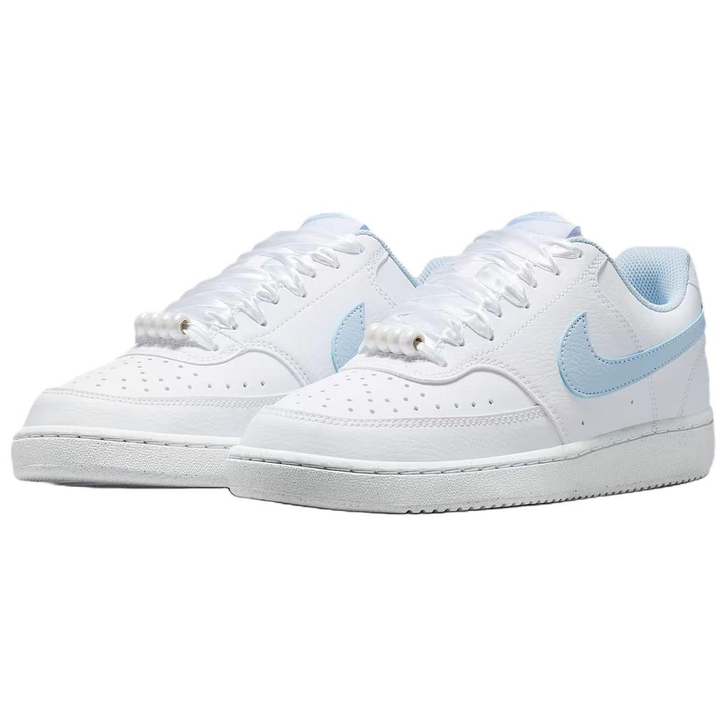 Nike Court Vision Low Synthetic Leather Breathable Support Low top Skateboard Shoes Women's IB6652-102