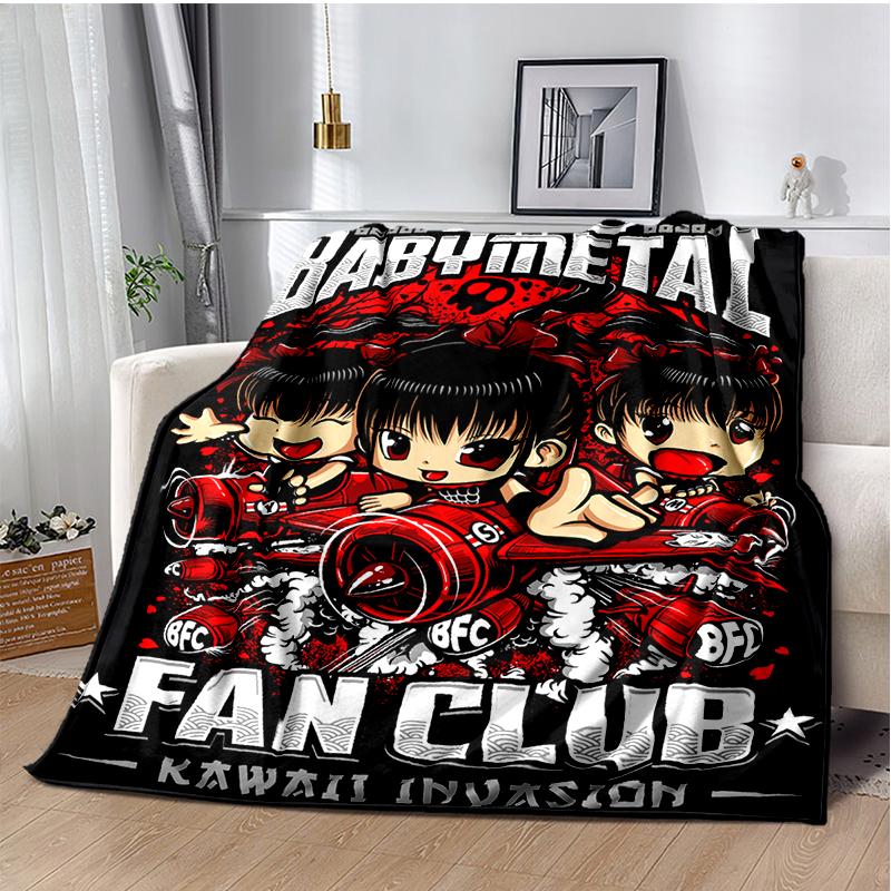 Pop Metal Band Throws Blanket for Kids Couch Sofa Travel Home Picnic Hiking Bed Beding Super Soft Flannel Blanket birthday gift