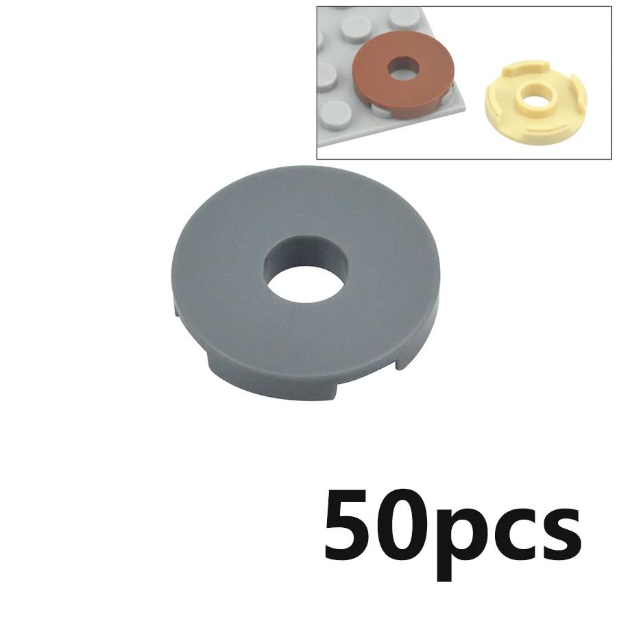 

50Pcs 15535 MOC Bricks Round Smooth 2x2 Ceramic Tile With Hole Building Blocks Educational DIY Toys For Kids