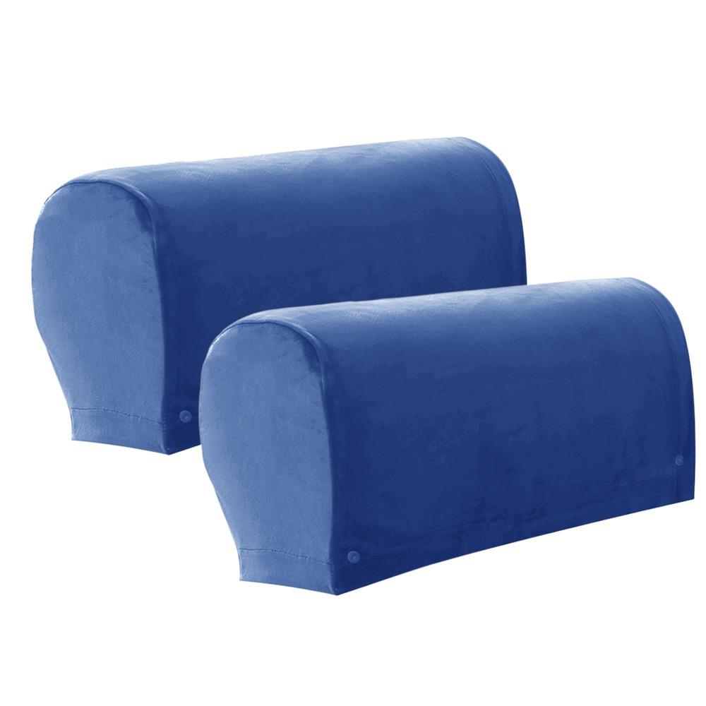 Housse de canapé élastique 2 pièces, protection extensible pour accoudoirs de canapé, cadeaux