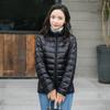 [Light down jacket women's white duck down stand-up collar down jacket women's short jacket