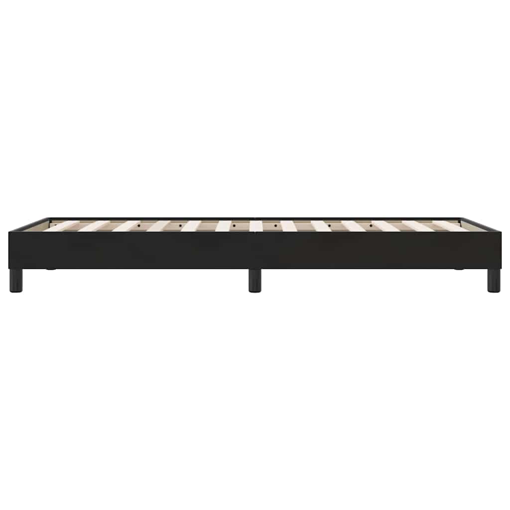 Łóżko Box Spring Bez Materaca Czarne 80X210 Cm Aksamit