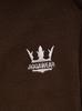 Jigga Wear Embroidery Crown XL Premium Men's Sweat Shorts Brown/White