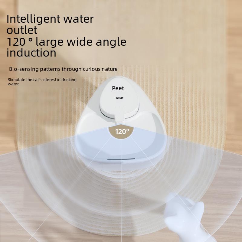 Smart Cordless Cat Water Fountain with Large Capacity and Automatic Circulation