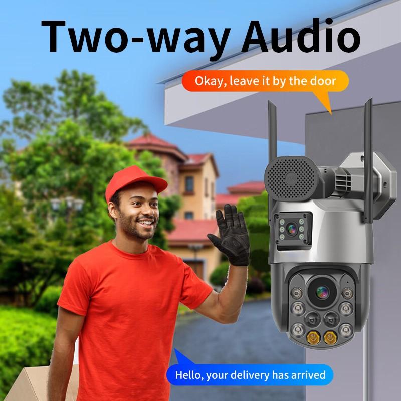 OKAM PRO APP HD 4K 8MP 36X Zoom 4G Kamera Dual-Linse Personenerkennung Auto-Tracking WIFI Außenkamera Nachtsicht Wasserdicht CCTV