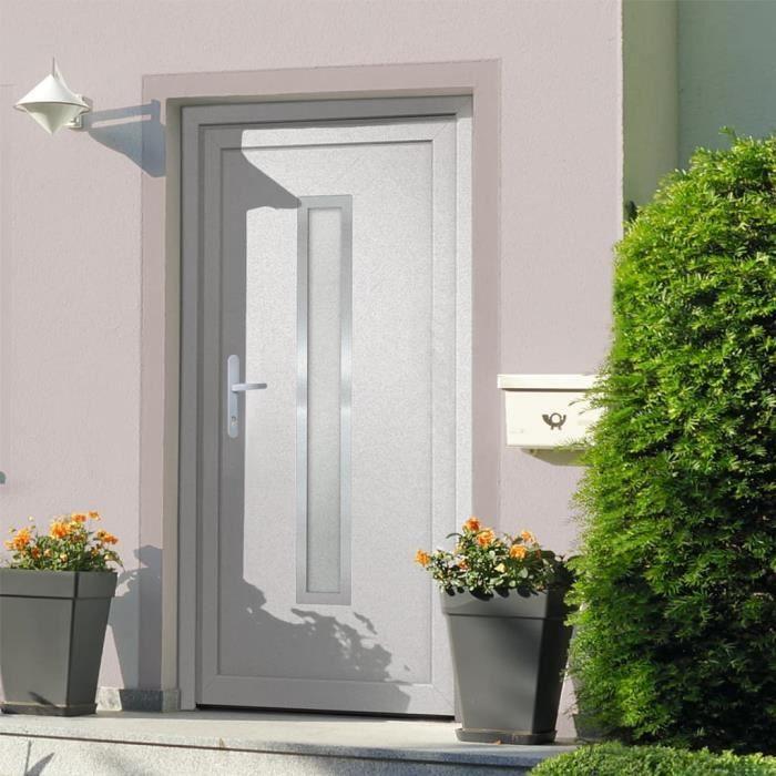 VidaXL Front Door White 88x200 Cm PVC 3187885
