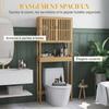 Bathroom Vanity Unit, 2 Doors, Open Shelf, Bamboo
