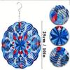 No Power Needed Colorful Wind Spinner for Indoor Outdoor Decor Blue Red White Halloween Home Garden Yard Large Metal Spinning Ornament
