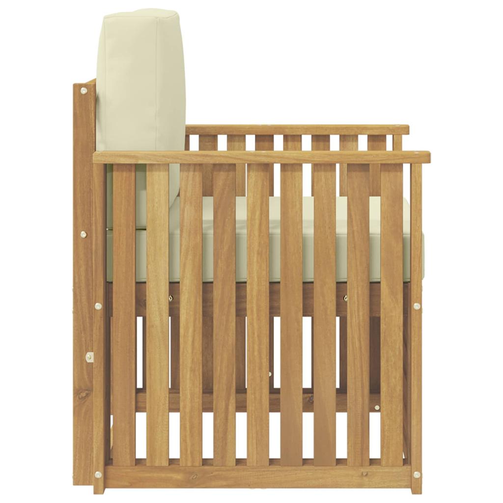 Outdoor Sofa Set Polyester White